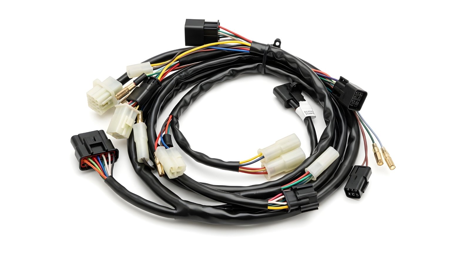 Custom fire apparatus wiring harness assembly